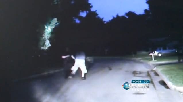 Video: Kansas Man Attacks Officer by Swinging Small Dog on a Leash