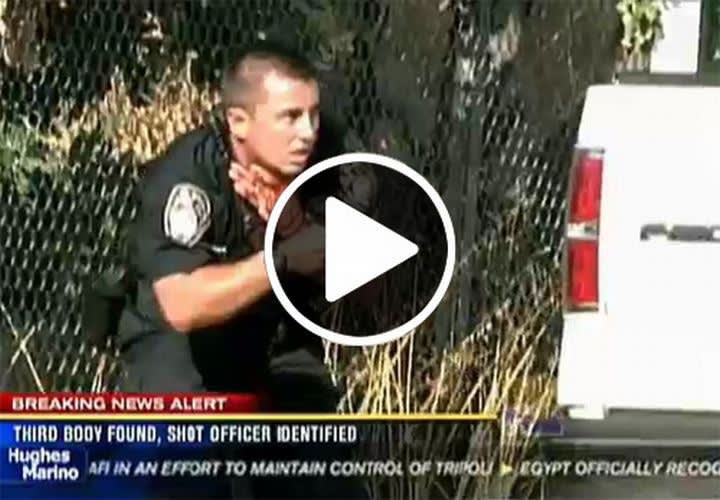Video: Shot Calif. Cop Dragged to Safety by Partner