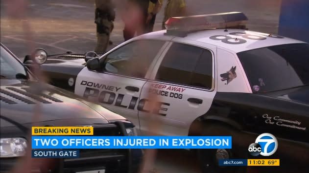 Video: CA K-9 Officers Severely Burned in Industrial Explosion