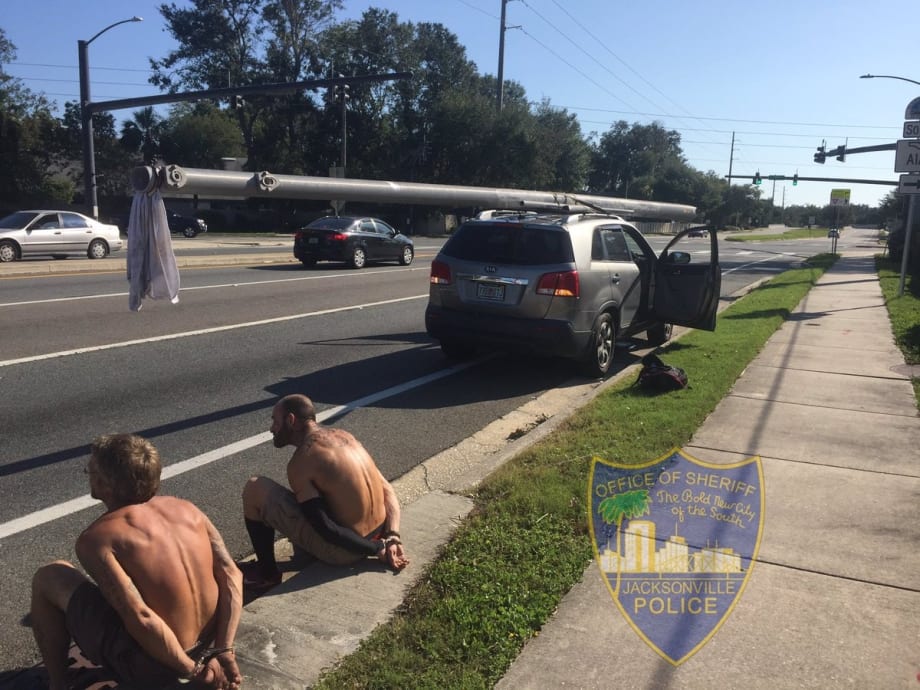 2 Florida Looters Arrested for Stealing Power Pole