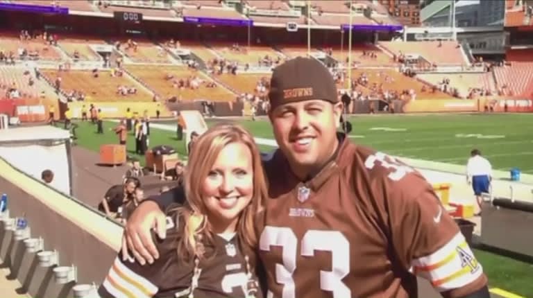 Video: Fiancée of Slain Ohio Officer Upset at NFL's Browns for Anti-Police Anthem Protest