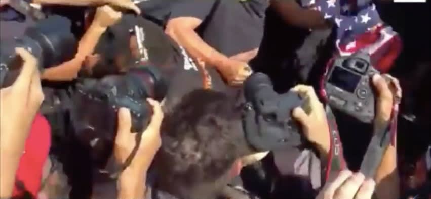 Video: Officer to Flag Burner at Republican Convention: "You're on Fire, Stupid"