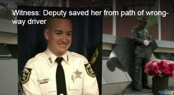 Video: Motorist Says Fallen Florida Deputy Shielded Her from Wrong-Way Crash