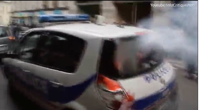 Video: American Antifa Activist Faces 10 Years Over Attack on French Officers