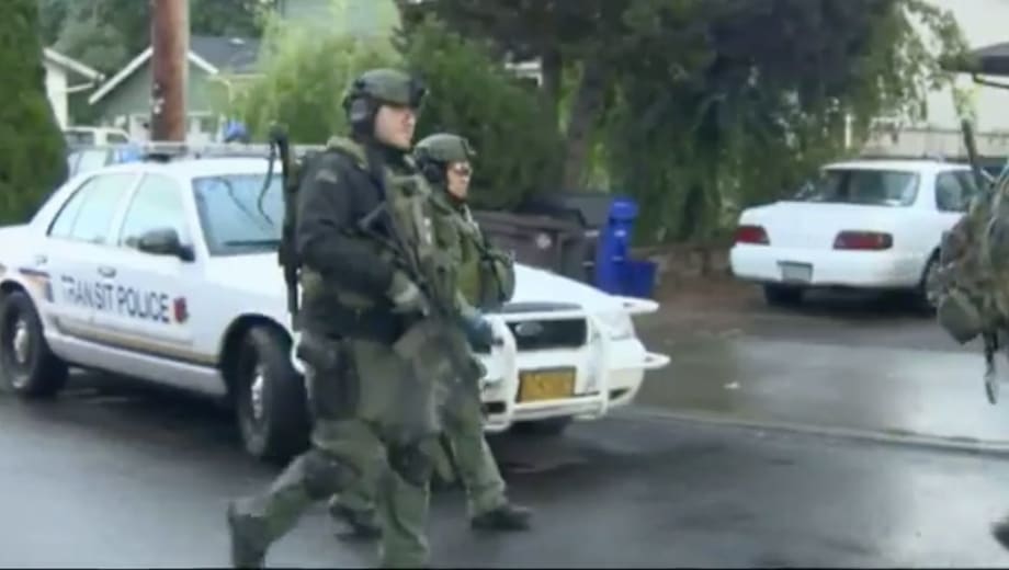 Video: Oregon Officer Saved by Vest, Gunman Wounded in Hostage Standoff