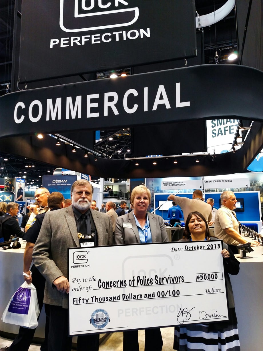 Glock Donates $80,000 to Survivor Funds at IACP 2015