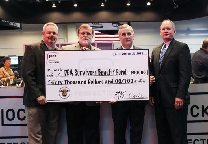 Glock Donates $30,000 to DEA Survivors Benefit Fund