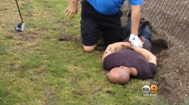 Video: Retired CA Officers Help Apprehend Suspect on Golf Course