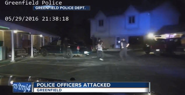 Video: Footage Released of Wisconsin Officers Being Attacked by Suspect