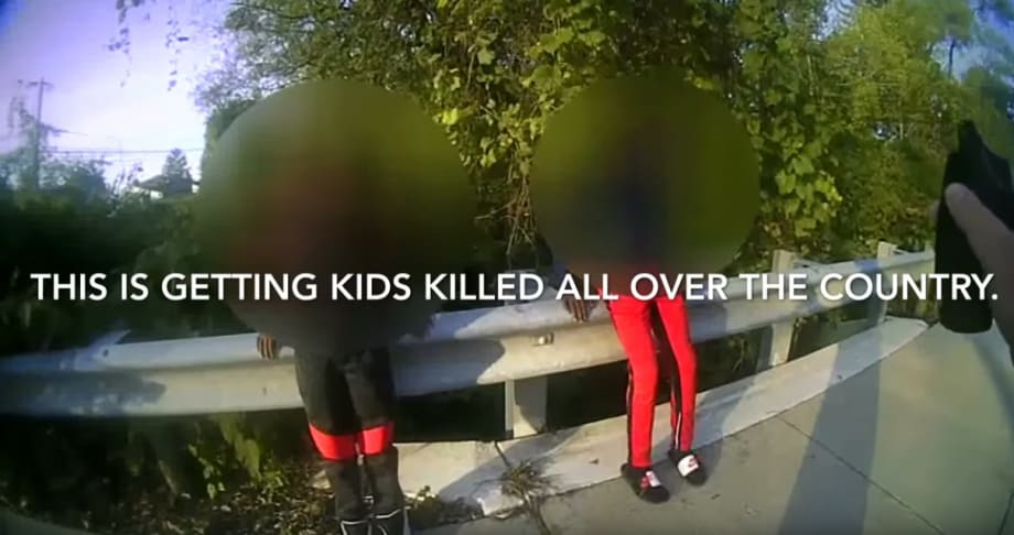 Video: Ohio Officer Teaches Kids Scary Lesson About Brandishing a Realistic Looking BB Gun