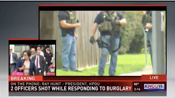 Video: 2 Houston Officers Shot Responding to Burglary, 1 Critical