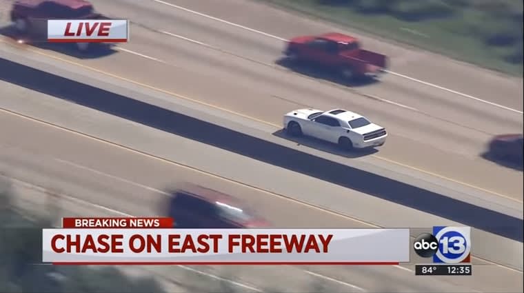 Video: TX Officers Pursue Stolen Dodge Hellcat Across 3 Counties