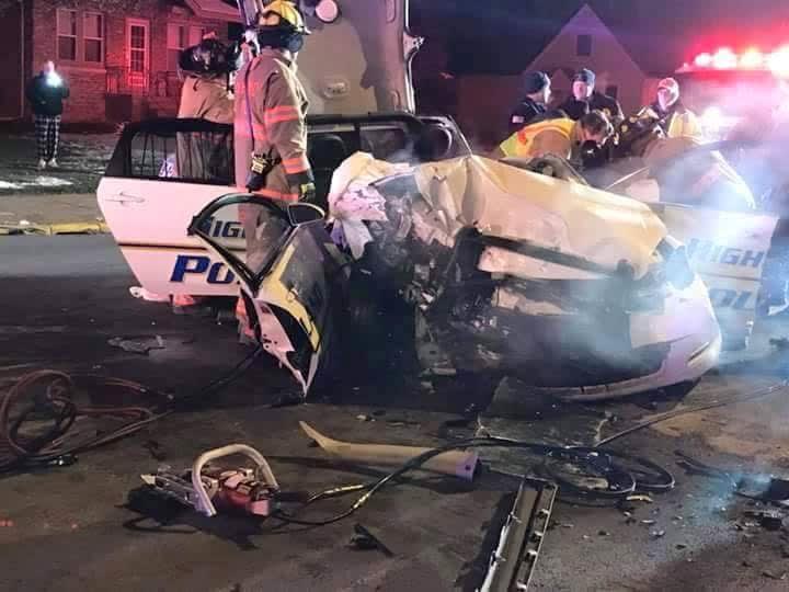 IN Officer Seriously Injured in Head-On Car Crash