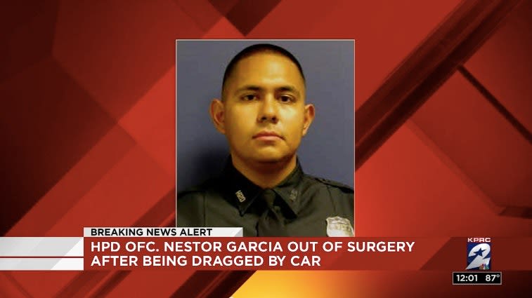 Video: Houston Rookie Officer Critical After Being Hit, Dragged by Car