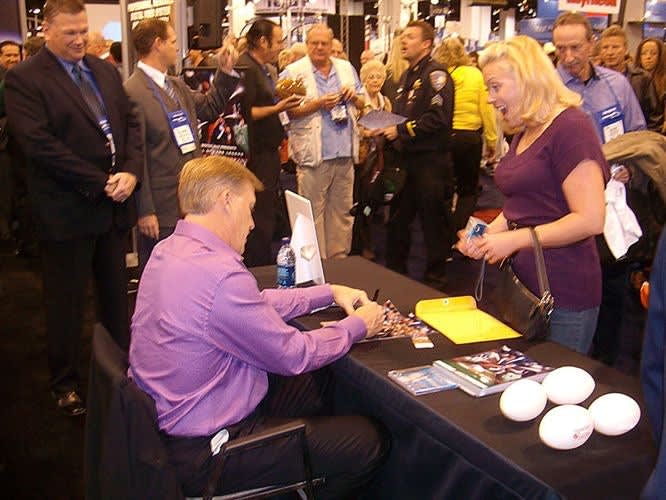Autograph Seekers Flocked to Digital Ally IACP Booth to Meet John Elway
