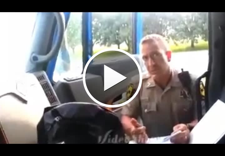 Video: Truck Driver Lectures Trooper for Speeding