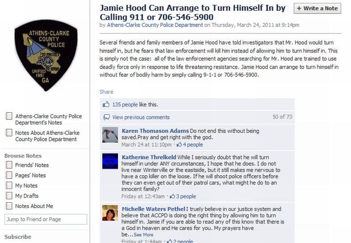 Social Media Helps Capture Ga. Cop Killer