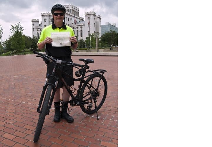 Bicycle Officer Wins Gear in Well Dressed Officer Contest