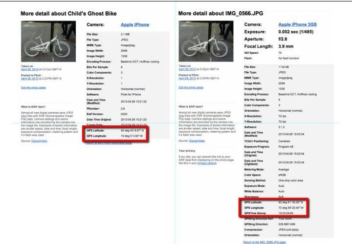 Using a Photo's Meta Data To Find a Location