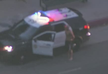 LASD Vehicle Stolen, Suspect Arrested After Freeway Pursuit