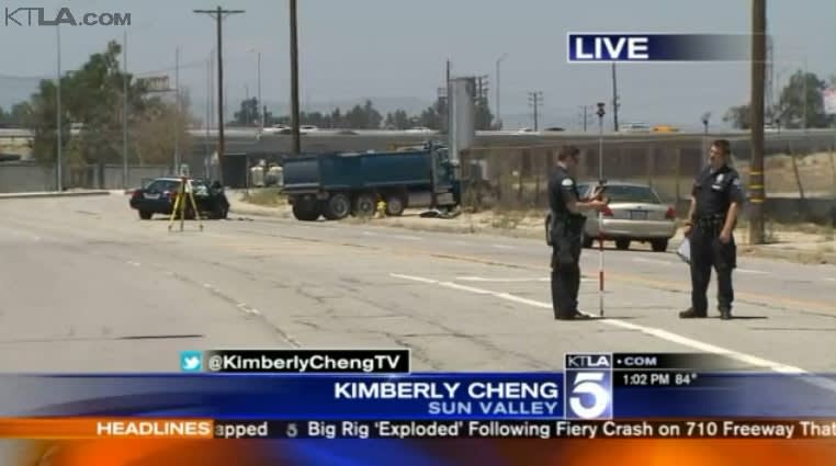 Video: 2 Officers Injured in Los Angeles Crash