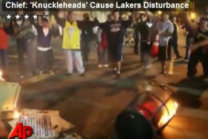 Video: 25 Arrested in Los Angeles During Laker Championship Riots