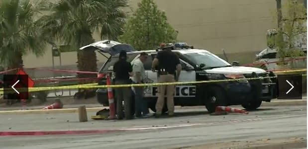 Video: Las Vegas Officers Ambushed at Traffic Light, Suspect in Custody