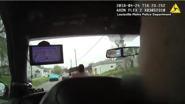 Video: Louisville Officer Fires Through Patrol Vehicle Windshield, Suspect Killed