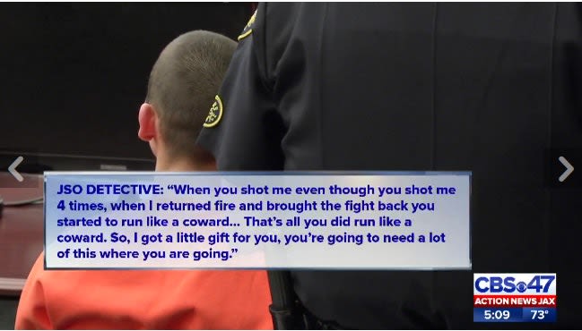 Video: FL Detective Taunts Man Being Sentenced for Shooting Him, Says He'll Need a Lot of Lube