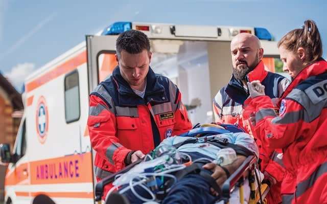 Medical litters like this one may not be available at the scene, and you may have to improvise to evacuate the wounded. (Photo: Getty Images)