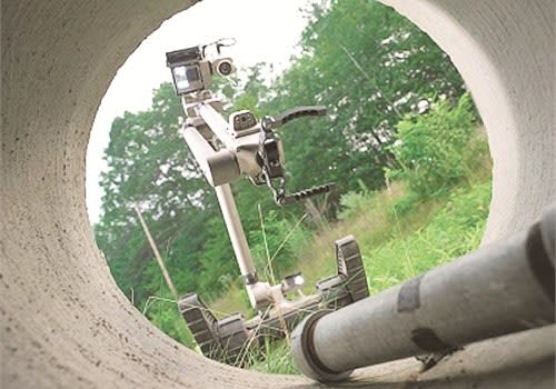 The iRobot Packbot-510 is a popular tool with bomb squads, as it can carry equipment and disrupt suspicious items. Photo via iRobot