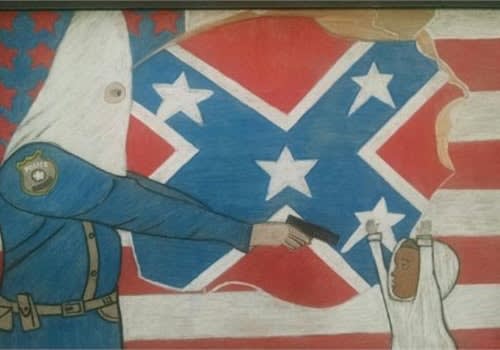 After Police Criticism, Denver Student Withdraws KKK/Cop Art from City-Sponsored Show