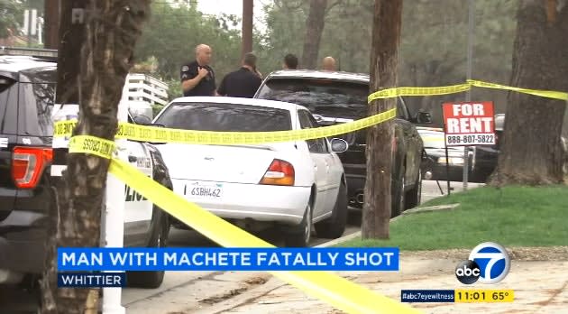 Video: CA Officers Shoot, Kill Man Charging Them with Machete