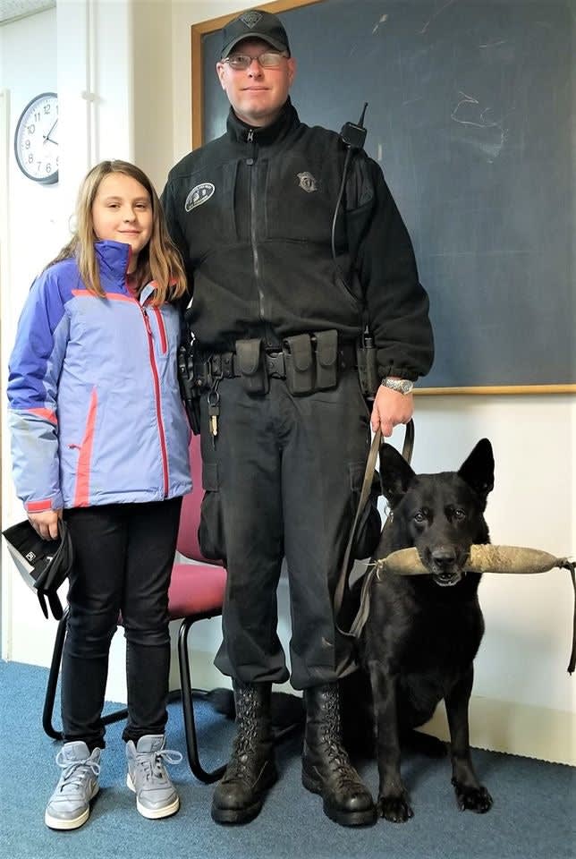9-Year-Old Girl Spends Allowance on Treats to Thank K-9 for Protecting Her School