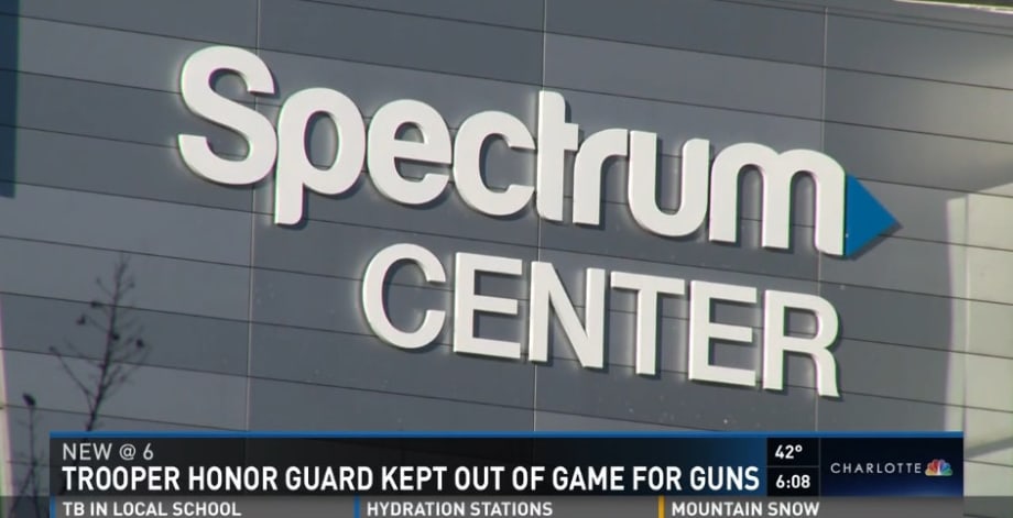 Armed NC Highway Patrol Honor Guard Barred from Charlotte NBA Game