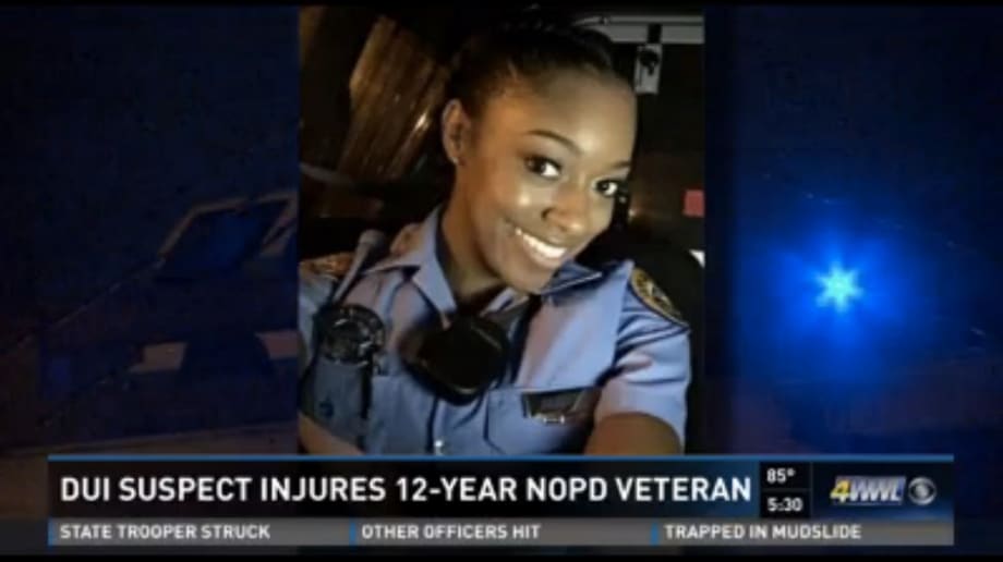 Video: New Orleans Officer Gravely Injured in I-10 Crash
