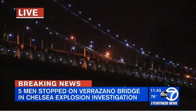 Video: 5 People Taken into Custody, Questioned About New York City Bombing