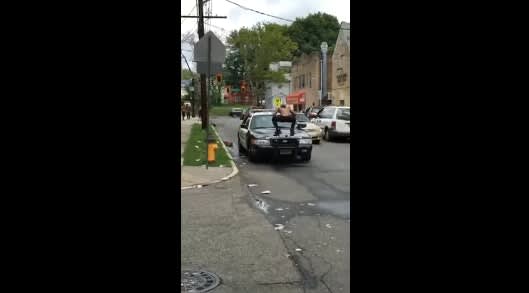 Video: Newark Officers Suspended for Failing to Stop Man Stomping Patrol Car