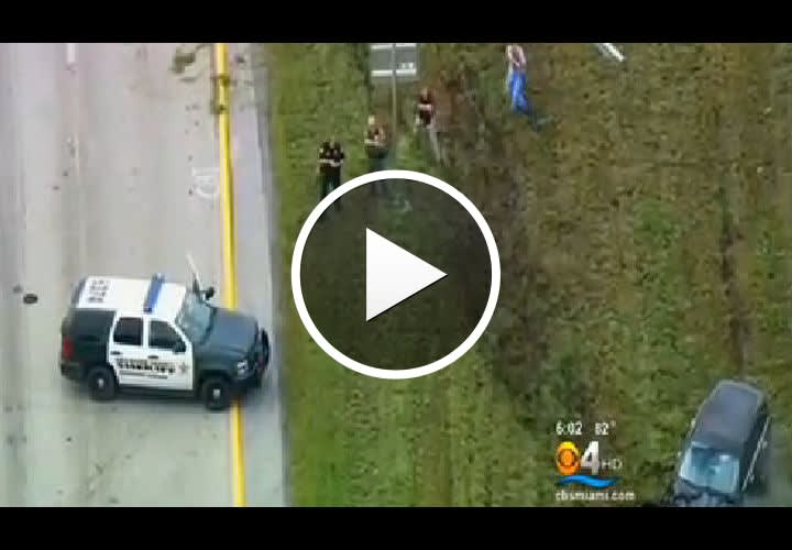 Video: Fla. Chase Ends In Horrific Crash, Gunfire