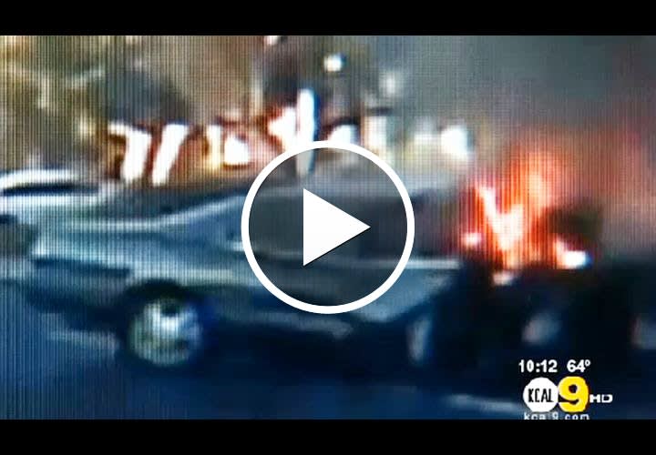 Video: Calif. Officer Pulls Woman From Fiery Wreck