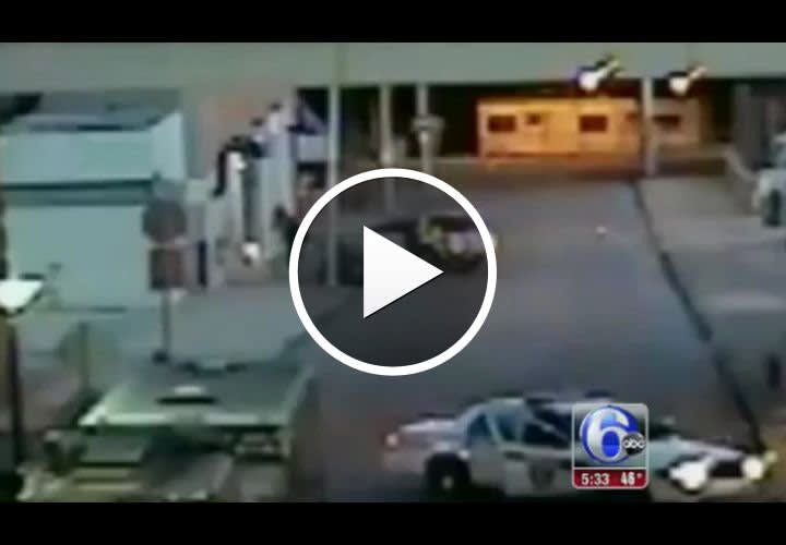 Video: Burglary Suspect Pinned by Cruiser at Pa. University