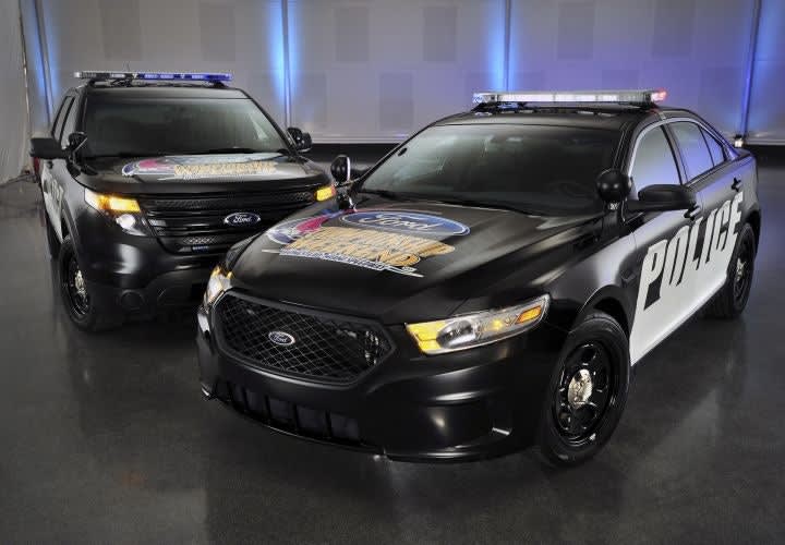 Ford Police Interceptors Hit NASCAR Track