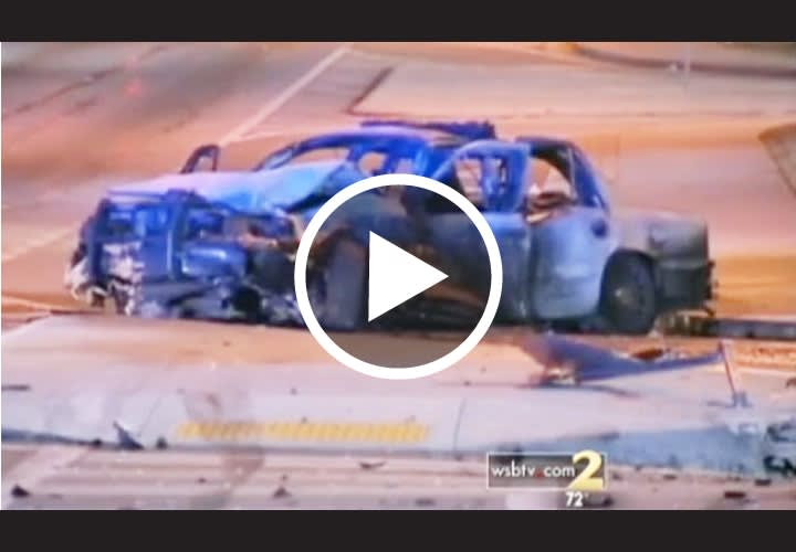 Video: Ga. Man Rescues Cop Trapped In Wreck