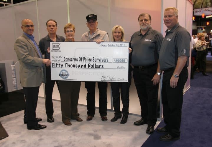 Glock Donates $50,000 To Police Survivors at IACP