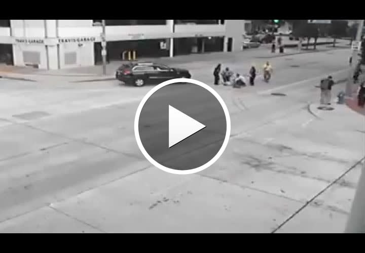 Video: Houston Chief Strikes Pedestrian