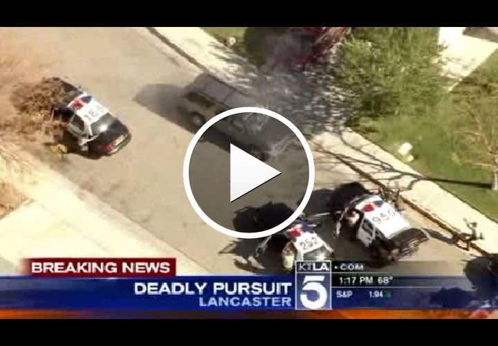Video: Bank Robbery Suspect Shot, Killed on Live TV