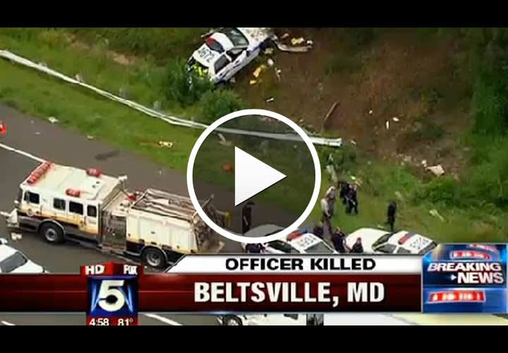 Video: Md. Cop Killed In Crash