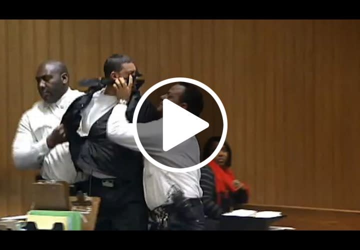 Video: Brawl Erupts In Mass. Courtroom