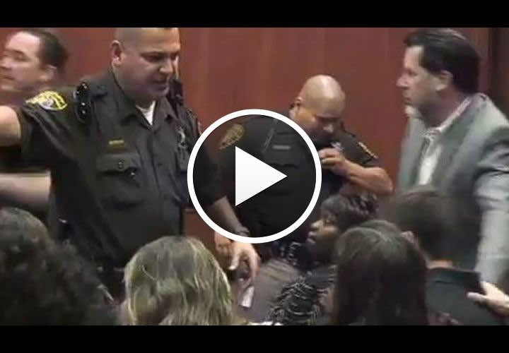 Video: Mich. Deputies Stop Courtroom Brawl