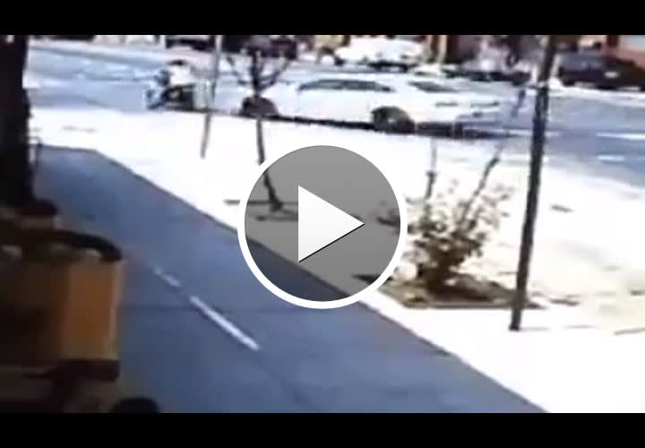 Video: NYPD Cruiser Rear-Ends Dirt Bike